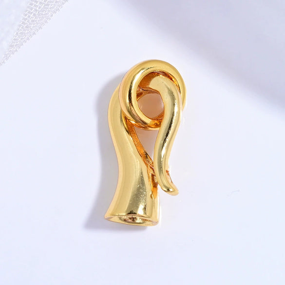 925 Silver Round Crescent Horseshoe Connecting Buckle Diy Handmade Zirconia Beaded Bracelet Necklace Universal Spring Buckle