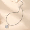 Silver S925 Four Leaf Clover Bracelet For Women Electroplated