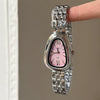 Silver Snake Head Steel Band Women's Simple Retro High End Quartz Watch
