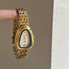 Silver Snake Head Steel Band Women's Simple Retro High End Quartz Watch
