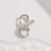 225 Silver Sshaped Lobster Clasp Electroplated Bracelet Necklace