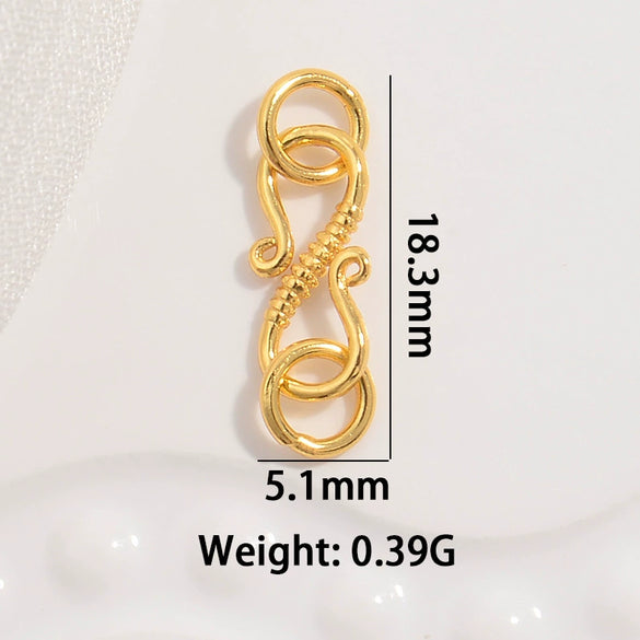225 Silver Sshaped Lobster Clasp Electroplated Bracelet Necklace