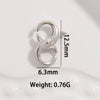 225 Silver Sshaped Lobster Clasp Electroplated Bracelet Necklace