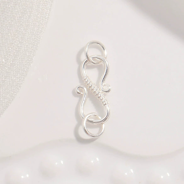 225 Silver Sshaped Lobster Clasp Electroplated Bracelet Necklace