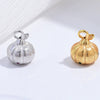 Silver 925 Sterling Geometric Pumpkin Pendant Diy Beaded Crystal Pearl Bracelet With Zirconia