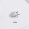 Silver Threedimensional Flower Bow Bead Accessories For Diy Bracelet And Necklace With Zirconia