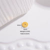 925 Silver Ultrathin Spacer Straight Cut Wheel Piece Right Angle Flat Piece Round Pattern Electroplated Bracelet Necklace
