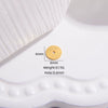 925 Silver Ultrathin Spacer Straight Cut Wheel Piece Right Angle Flat Piece Round Pattern Electroplated Bracelet Necklace