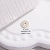 925 Silver Ultrathin Spacer Straight Cut Wheel Piece Right Angle Flat Piece Round Pattern Electroplated Bracelet Necklace