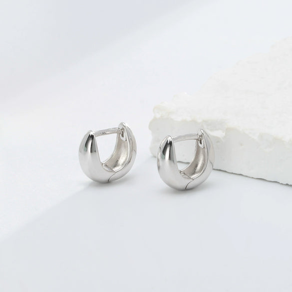 Silver Ushape Electroplating Women's Ear Jewelry