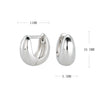 Silver Ushape Electroplating Women's Ear Jewelry