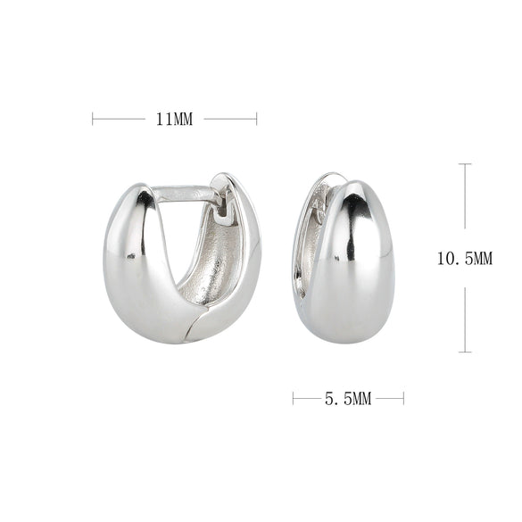 Silver Ushape Electroplating Women's Ear Jewelry