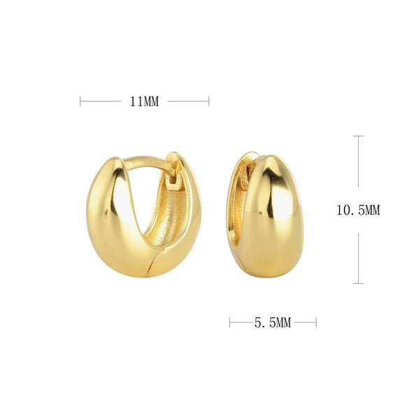 Silver Ushape Electroplating Women's Ear Jewelry