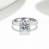 Silver Ushaped Cow Head Ring For Ladies With Geometric Pattern And Electroplating Treatment