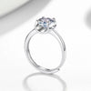 Silver Ushaped Cow Head Ring For Ladies With Geometric Pattern And Electroplating Treatment