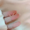 Silver Women's Constellation Pattern Diamond Earrings