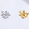 Silver 925 Zirconium Inlaid Geometric Square Pendant For Bracelet Necklace Earrings