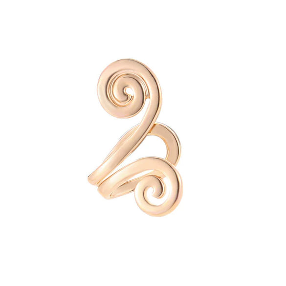 Simple Acupressure Weight Loss Women's Fashion Ear Clip Earrings Without Ear Holes Iron Cartoon Characters Electroplating