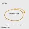 Simple Allmatch Geometric Stainless Steel Electroplated Twist Chain Figaro Chain Watch Strap Bracelet Unisex