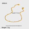 Simple Allmatch Geometric Stainless Steel Electroplated Twist Chain Figaro Chain Watch Strap Bracelet Unisex