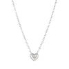 Simple Allmatch Love Necklace With Double Peach Heart Pendant Copper Alloy Diamond Design For Women