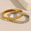 Simple Allmatch Temperament Light Luxury Hand Jewelry Stainless Steel 18K Gold Plated Chain Buckle Bracelet With Geometric Style And Electroplating Processing