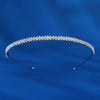 Simple Alloy Rhinestone Thin Headband For Women Diamond Inlay Hairband Elegant Daily Hair Jewelry