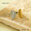 Simple Atmospheric Ocean Wind Jewelry Stainless Steel Starfish Scallop Bracelet Open Ring With Electroplating