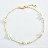 Simple Bead Chain S925 Sterling Silver Austrian Crystal Pearl Women's Bracelet With Geometric Design And Platinum Or 18K Gold Electroplating