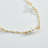 Simple Bead Chain S925 Sterling Silver Austrian Crystal Pearl Women's Bracelet With Geometric Design And Platinum Or 18K Gold Electroplating
