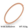 Simple Beads Water Corrugated Geometric Stainless Steel Open Oval Twopiece Ring And Bracelet Jewelry With Electroplating