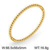 Simple Beads Water Corrugated Geometric Stainless Steel Open Oval Twopiece Ring And Bracelet Jewelry With Electroplating
