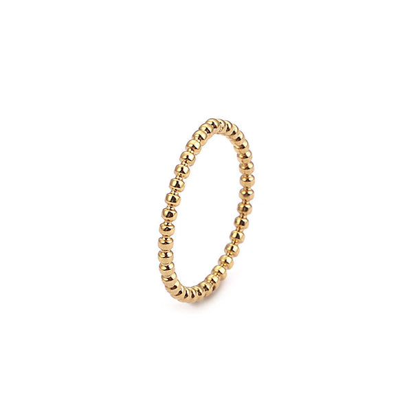 Simple Beads Water Corrugated Geometric Stainless Steel Open Oval Twopiece Ring And Bracelet Jewelry With Electroplating