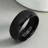 Simple Black Men'S And Women'S Titanium Steel Hypoallergenic Rings Wholesale