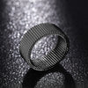 Simple Braided Unisex Stainless Steel Geometric Ring Electroplated Jewelry