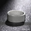 Simple Braided Unisex Stainless Steel Geometric Ring Electroplated Jewelry
