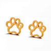 Simple Style Paw Print Plating Alloy No Inlaid Earrings Ear Studs