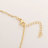 Simple Celtic Knot Jewelry Set With Copper Pendant Goldplated Necklace And Bracelet For Unisex