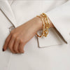 Simple Chain Bracelet Fashion Mix And Match Hollow Jewelry Stacked Wind Crystal Alloy Electroplating Letters Numbers Text Unisex