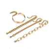 Simple Chain Bracelet Fashion Mix And Match Hollow Jewelry Stacked Wind Crystal Alloy Electroplating Letters Numbers Text Unisex