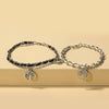 Simple Chain Magnetic Snap Lucky Tree Couple Bracelet