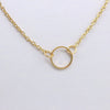 Simple Chain Metal Ring Short Necklace Simple Neck Chain Clavicle Chain Jewelry Wholesale Women