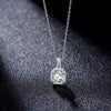 Simple Classic Women's Clavicle Chain With Diamond And Zircon Copper Pendant Titanium Steel Ochain Geometric Design