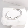 Simple Cold Style Niche Design Wavy Stainless Steel Electroplated Women's Bracelet