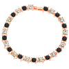 Simple Colorful Zircon Women's Bracelet Alloy Electroplating Light Luxury Allmatch Highend Accessory
