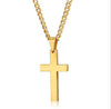Simple Cross Alloy Necklace With U Shaped Geometric Animal And Zodiac Patterns Electroplated Pendant