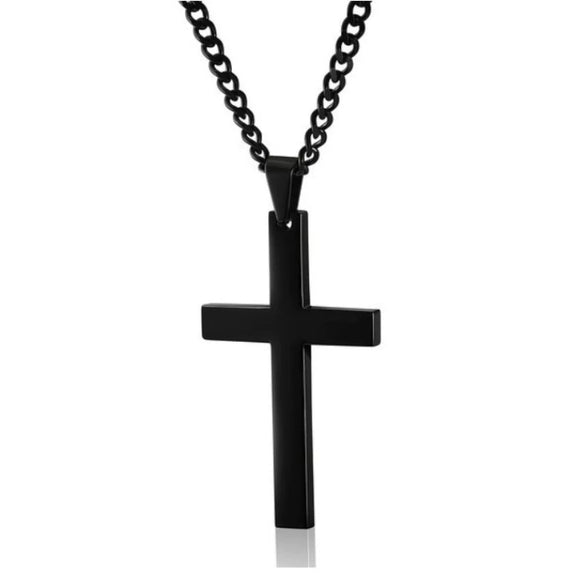 Simple Cross Alloy Necklace With U Shaped Geometric Animal And Zodiac Patterns Electroplated Pendant