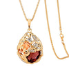 Simple Crystal Wheat Ear Necklace Women Alloy Corn Chain Long Sweater Chain Fashion Versatile Pendant Accessory