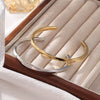 Simple Cshaped Curved Opening Adjustable Couple Bracelet Titanium Steel Electroplating Minimalist Geometric