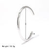Simple Cshaped Curved Opening Adjustable Couple Bracelet Titanium Steel Electroplating Minimalist Geometric